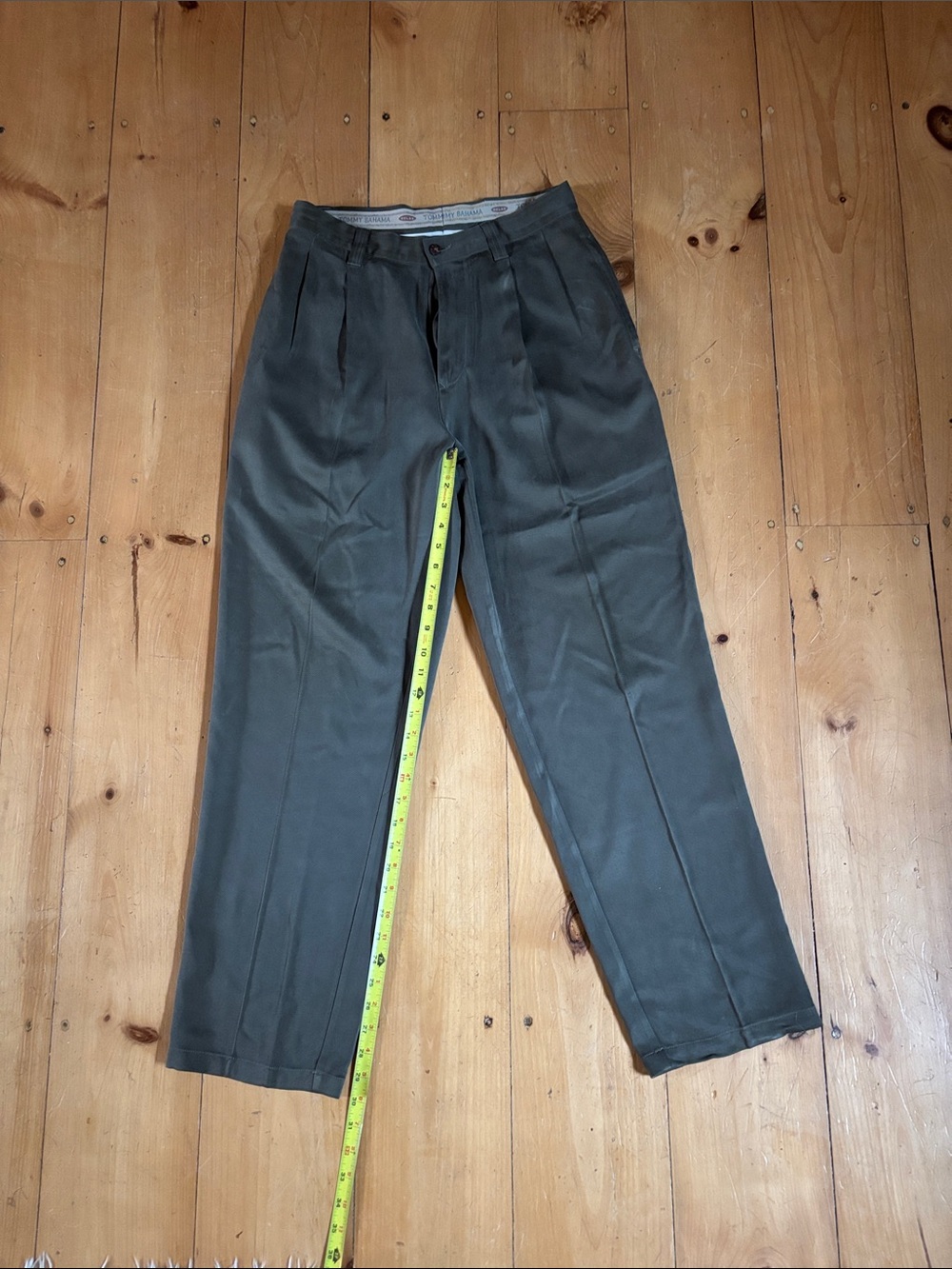 100% silk pleated pants